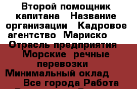 Второй помощник капитана › Название организации ­ Кадровое агентство "Мариско-2" › Отрасль предприятия ­ Морские, речные перевозки › Минимальный оклад ­ 5 000 - Все города Работа » Вакансии   . Бурятия респ.